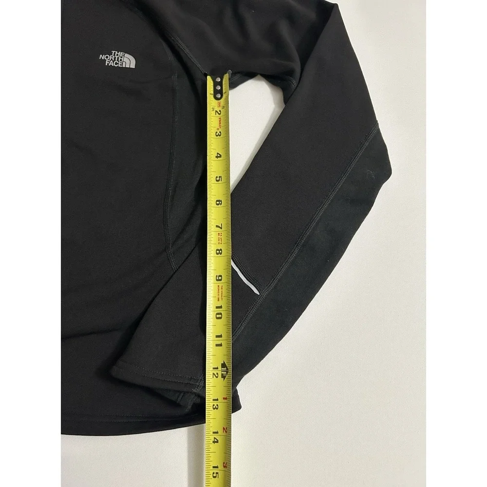 The North Face Women's Quarter-Zip Pullover- Black Reflective M